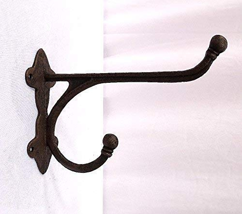 linoows Nostalgie Wandhaken, Hut Haken, Garderobenhaken Gusseisen im Landhausstil
