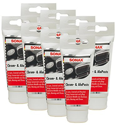 Sonax 03080000 Chrom- & Alupaste Poliermittel Pflegepaste 75Ml 8X