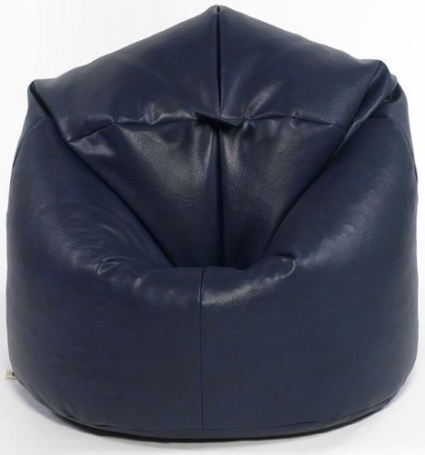 Beautiful Beanbags - X-L Faux Leather Classic Beanbag Chair - Blue