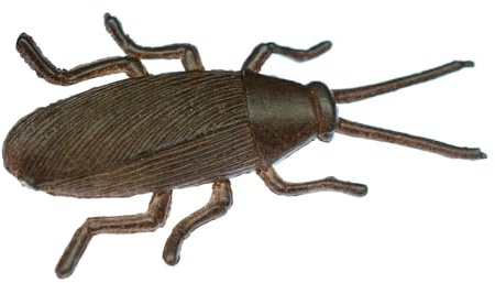 Miniblings Kakerlake Brosche Pin Schabe Küchenschabe Käfer dunkelrot | Für Revers, Jacke oder Tasche, aus Berlin, liebevoll zusammengesetzt