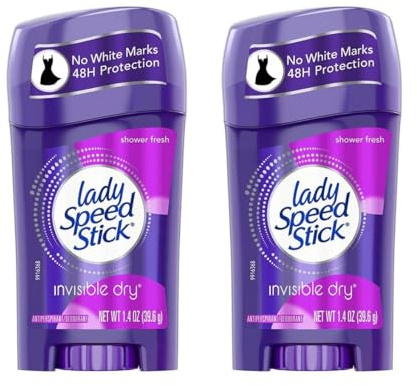 Lady Speed Stick Deodorant 1.4 Ounce Shower Fresh (41ml) (2 Pack)
