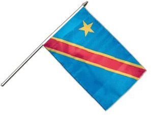 Digni® Drapeau République démocratique du Congo sur hampe