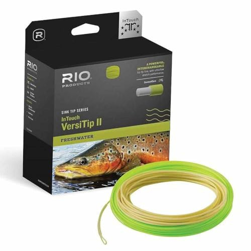 Rio Fliegenfischen Fliegenschnur InTouch Varsity Wf7F Angelschnur, Stroh, hellgrün