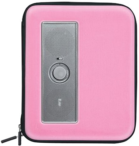 ILuv ISP210PNK Housse avec haut parleur pour Tablette iPad 1 & 2/Samsung Galaxy Tab Rose