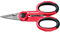FACOM Elektriker-Schere 841A.4 (ergonomische Bi-Material-Schenkel, brünierte Schneiden, für Rechts- oder Linkshänder, lange Schneiden mit Drahtschneider)