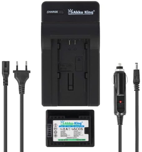 Akku-King Akku kompatibel mit Canon BP-727, BP-718, BP-709 - inkl. Ladegerät - Li-Ion 2700mAh - für LEGRIA HF M52, HF R37, VIXIA HF M50