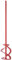 Connex Wendelrührer - Ø 70 x 400 mm - Sechskant-Schaft - Geeignet für Estrich, Mörtel & Putze - Mischgut bis 7 kg - Für 10 mm Bohrfutter/Mörtelrührer/Rührquirl/Rührkorb / COX782380