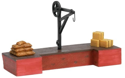 Hornby R8605 OO Gauge Loading Stage & Crane, Model Railway Accessory | Model Train Accessories for Adding Scenery, Dioramas, Woodland, Buildings and More, Miniature Diorama Making Kits