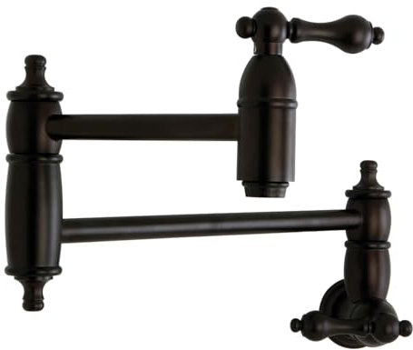 Kingston Brass KS3105AL Restoration Pot Filler, Oil Rubbed Bronze