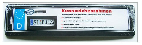 Utsch 199673 Kennzeichenträger 520 mm Black-White