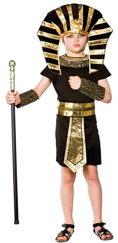 Wicked Costumes Boys Egyptian Pharaoh Fancy Dress Costume – Ancient Egypt King Outfit for World Book Day, School Plays, History Days & Parties