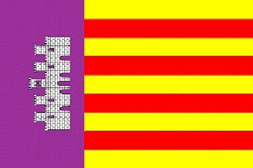 U24 Motorradflagge Mallorca Fahne Flagge 20 x 30 cm