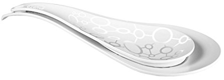 GIOSTYLE Gio'Style Double repose-cuillère en plastique 100% recyclable, blanc