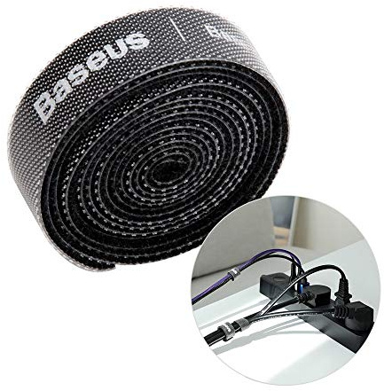 Velcro Cable Organizer Baseus 1m Black