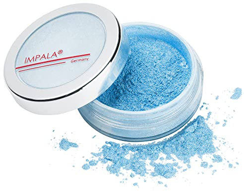 Impala - Puderlidschatten Nº 3 Himmelblauer | Professioneller Lidschatten | Glatte, natürliche Deckkraft | Einfache Anwendung | Erhältlich in einer mehrfarbigen Palette | 1,2 g