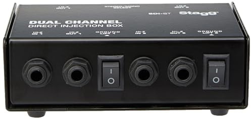 Stagg SDI-ST 2-Kanal DI Box mit Mono/Stereo Schalter