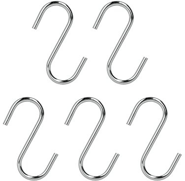 Metaltex S-Haken 5er Set 7 cm, verchromt