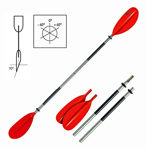 Bravo KWBU Doppelpaddel, 4-teilig, Länge:200 cm