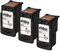 vhbw 3X Druckerpatrone Tintenpatrone schwarz kompatibel mit Canon Pixma MP480, MP490, MP492, MP495, MX320, MX330, MX340, MX350, MX360 Ersatz für PG-510, PG-510XL.