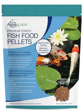 Aquascape Premium Staple Pond and Koi Fish Food, Mixed Pellet Size, 2.2-Pounds