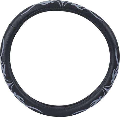 hr-imotion Design Lenkradbezug für Lenkräder zwischen 37 bis 39 cm Durchmesser in Grey Dragon Optik [5 Jahre Garantie | Griffsicher | Schweißregulierend | Design in Germany] - 10810801