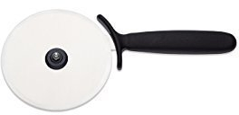 Giesser Pizzaschneider 12cm Durchmesser, schwarzer Griff, Durch das große Rad leichteres Zerteilen der Pizza