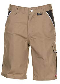 Planam 2175060 Canvas 320 Shorts, Khaki/Schwarz, Größe XXL