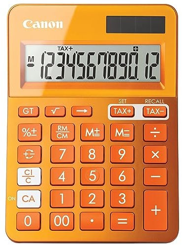 Canon LS123K-MPK anzeigender Kleinrechner, 12-stellige Anzeige, metallic orange ls 123 k