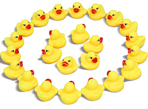 Novelty Place Gummiente Ducky Baby Badespielzeug für Kinder (24 Stück)