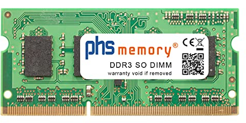 PHS-memory 2GB RAM Speicher kompatibel mit QNAP TS-439 Pro II+ (1,8GHz - DDR3) DDR3 SO DIMM 1333MHz PC3-10600S