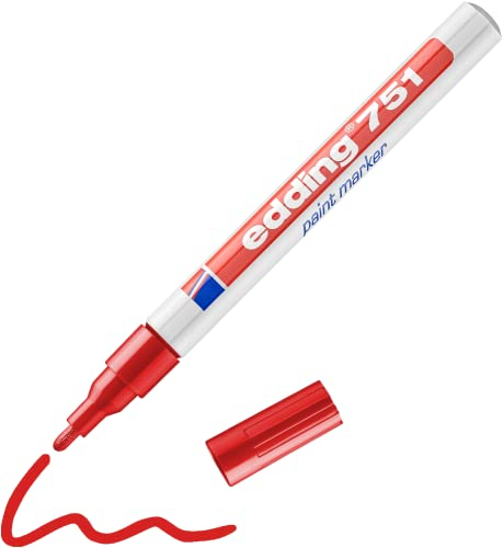 edding 751 PAINT MARKER PEN BULLET TIP - RED