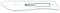 GIMA Lame in Acciaio Inossidabili, Inox, con Punta Arrotondata Standard, Sterili, Monouso, Misura n. 10, 100 Lame Singolarmente Confezionate