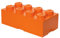 LEGO Lizenzkollektion 40041753 - The Movie stapelbare Aufbewahrungsbox, 8 Noppen, orange