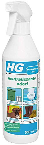 HG Neutralizzante Odori, Elimina Odori di Animali Domestici, Fumo e Cibo da Tutte le Superfici, 500 ml