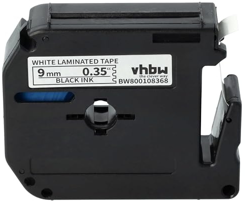 vhbw Schriftband-Kassette kompatibel mit Brother P-Touch 65