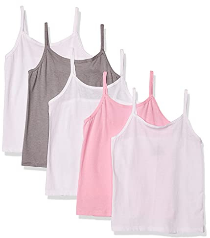 Hanes girls Tagless Cotton Cami Multipack undershirts, Assorted - 5 Pack, Small US