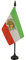 AZ FLAG - Tischflagge Iran Alt - 15x10 cm - Iranische Tischfahne 10 x 15 Cm - Flaggen