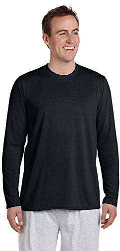 Gildan Men's Performance Long Sleeve T-Shirt (G424) - Black - L