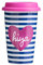 Premier Hiya Isotherme Eco Tasse de Voyage avec Couvercle en Porcelaine, en Silicone ROSE/330 ML
