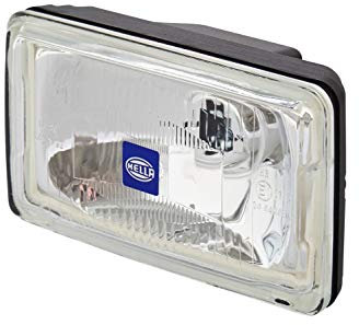 HELLA 1FB 005 860-231 Halogen-Fernscheinwerfer - Comet 450 - 12V - rechteckig - Referenzzahl: 17.5 - geschraubt - gemusterte Streuscheibe - Lichtscheibenfarbe: glasklar - links/rechts
