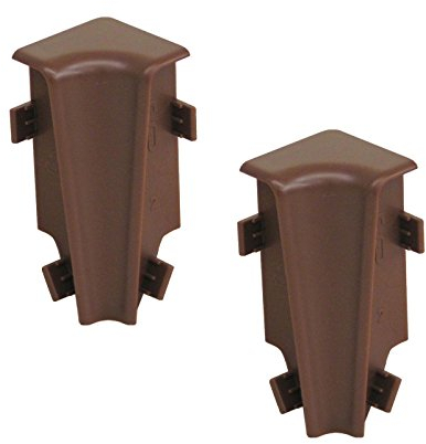 2 x Innenecke Dunkelbraun für Kronotex Ktex1 Sockelleiste Randleiste Fußleiste