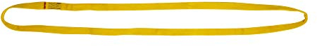 Absturzsicherung Bandschlinge 30 KN, nach EN 354 und EN 795, 25 mm breit,Länge 1,5 m, gelb