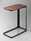 YAMAZAKI 7203 FRAME Side Table, black, Steel/Wood, 24 x 45 x 52 cm