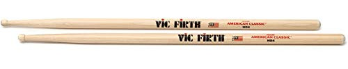 VIC FIRTH HD4 Drum-Stick 5A American Classic-Serie, Hickory,Wood-Tip
