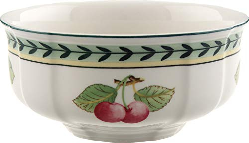 Villeroy & Boch - French Garden Fleurence Tazón para postres, 12 cm, Porcelana Premium, Blanco/Colorido