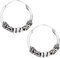etNox Ornament Creolen Unisex Ohrring Standard 925er Sterling Silber Basics