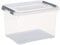 Curver 227904 Handy Box Plus Tapa con clip de plástico transparente 39 x 25 x 25 cm, 20 L