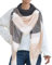 Lantch Damen Schal Kariert übergroßer Quadratisch Deckenschal Herbstschal Winterschal Karo Tartan Streifen Plaid Muster XXL Oversized Fransen Poncho (Stil 1)