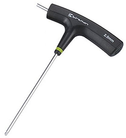 Birzman Unisex-Sechskantschlüssel mit T-Griff und Kugelspitze, 2,5 mm Werkzeug, Schwarz, Einheitsgröße