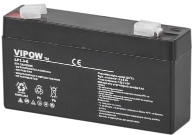 VIPOW 6V 1,3Ah Batterie de Gel
